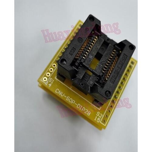 1PCS 1.27mm SOP20 to DIP20 Adapter Socket Connector Wide 300mil IC programmer socket adapter Burn seat