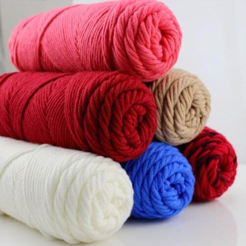 1pc 100g Thick SuperSmooth YarnSoft crochet yarn Thread Crochet for knitting Wool scarf Hand Knitting DIY Sweater QL47