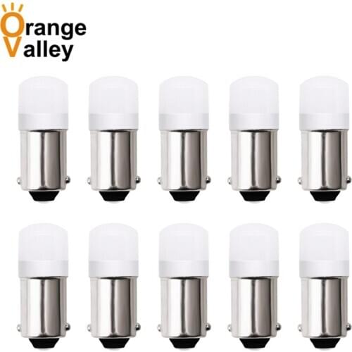 10pcs High Quality BA9S 434 T4W 2 LED 2835 SMD H6W Car Auto Interior Reading Lights Dome Lamp DC 12V