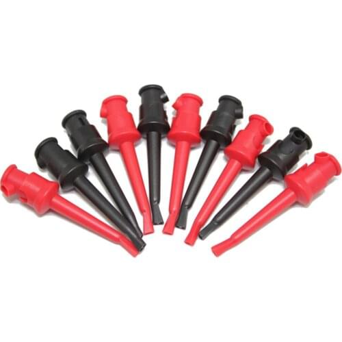 10x SMD Grabbed Test Clip IC Hook Multimeter Probe COPPER 30-60Vdc 10A Solder PA 20135