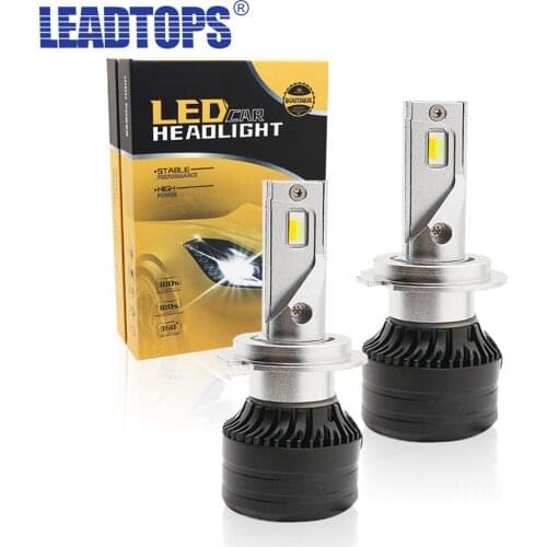LEADTOPS 2Pcs 100W 30000LM Car Led Headlight H1 H4 H7 LED Canbus H11 9005 HB3 9006 HB4 High Beam Auto Lights Bulb Auto Turbo