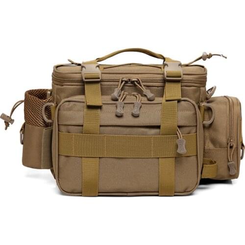 2021New Multifunctional Fishing Tackle Bag Large Capacity Fishing Supplies Messenger Bag Waterproof Fishing Rod Bag Storage Bag
