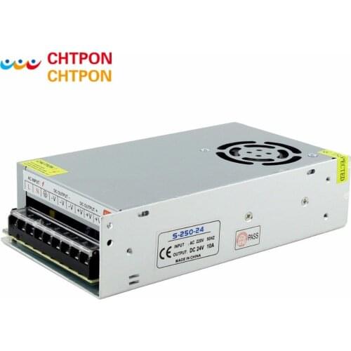 24V 10A 240W Switching Power Supply Driver for LED Strip AC 100-240V Input to DC 24V