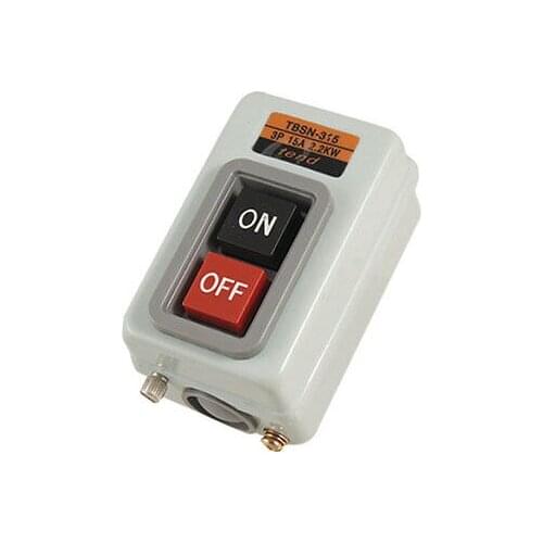 AC 380V 2.2Kw Rectangle Metal Box Push Button Switch