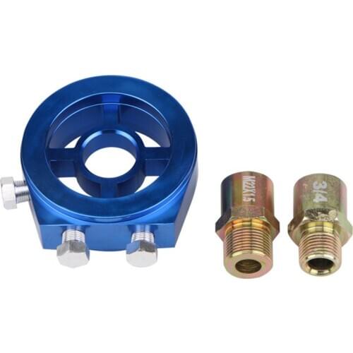 Oil Pressure Gauge Filter Sandwich Adapter Plate 1/8 Npt Temperature Sensor Car Instrument Cake Oil Cooler Adapter
