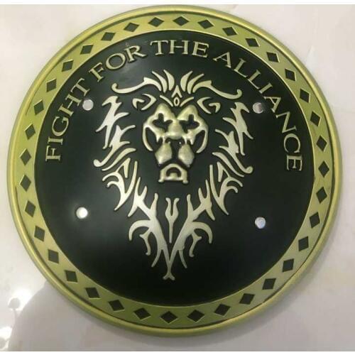 1:1 Movie Game Anime Gold Lion King Justice Round Shield Action Figure Model Halloween Cosplay Prop PU Weapon Kids Role Gift