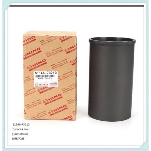 J05E J08E Cylinder Liner 8mm/3mm VHS114673210 for SK200-8 SK330-8 KOBELCO Excavator