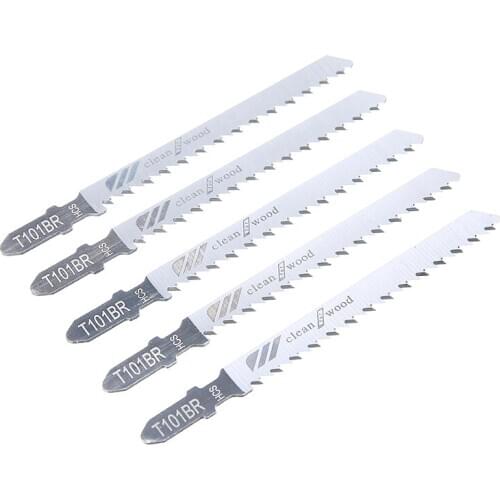 5pcs/lot High Carbon Steel Reciprocating Saw Blade 100mm Straight Plastic Wood Cutting Jig Saw Jigsaw Blades Woodworking Tool