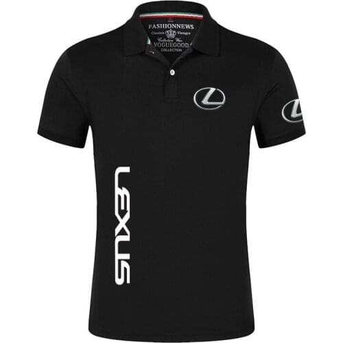LEXUS Logo 2021 Polo Men Comfortable Short Sleeves Summer TShirts Tees Male Cotton Casual Sport Decal design Tops