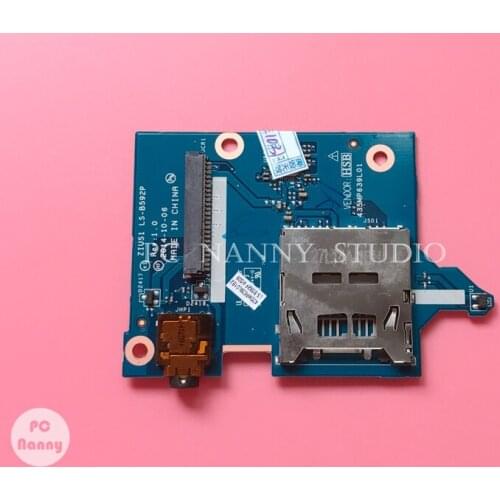 NOKOTION Laptop sd Card Reader Audio Board ZIUS1 LS-B592P for Lenovo Yoga 15 S5 S5-S440 works