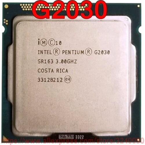 Original Intel CPU PENTIUM G2030 SR163 Processor 3.00GHz 3M Dual-Core Socket 1155 free shipping speedy ship out