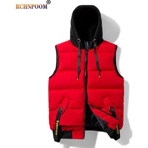 RCHNPOOM Hooded Vests For Men