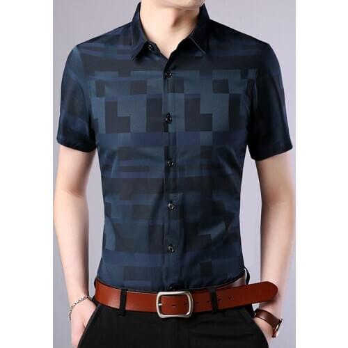 Thoshine Brand Summer Men Shirts Plaid Smart Casual Style Short Sleeve Male Fashion Shirt Short Breathable Camisa Outerwear