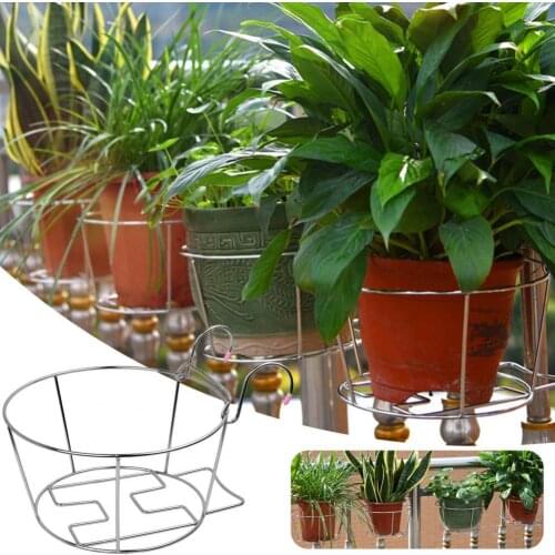 Anti-corrosion Bold Space-Saving Hanging Flower Pot Holder Garden Supplies