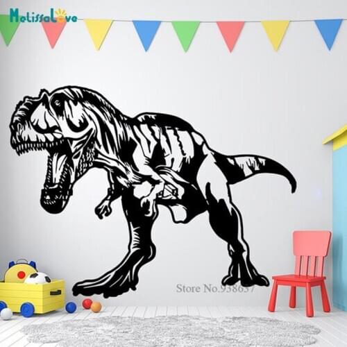 Velociraptor Wild Animal Dinosaur Decor For Boys Room Custom Color Vinyl Art Decals Wall Stickers BD053