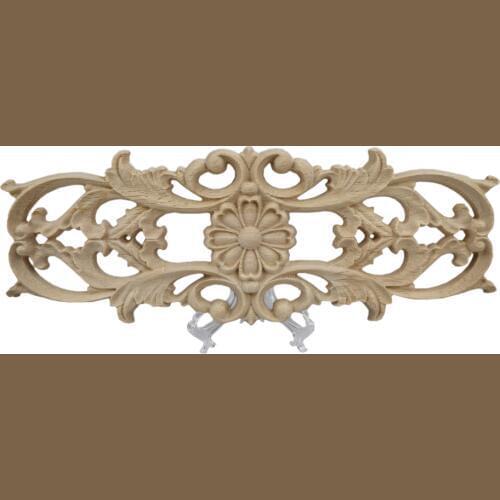 Vintage Wood Carving Flower Home Decor Elegant Gifts Miniature Ornaments European Style Background Wall Applique Home Decoration