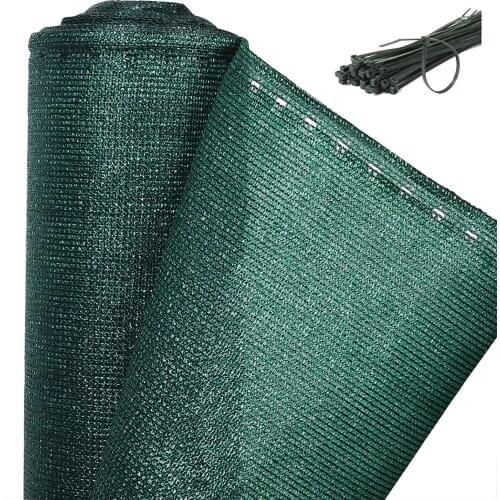 Green Privacy Screen Fence Balcony Privacy Shield Mesh Fabric for Wind Dust Sun Protection for Garden Backyard Landscaping