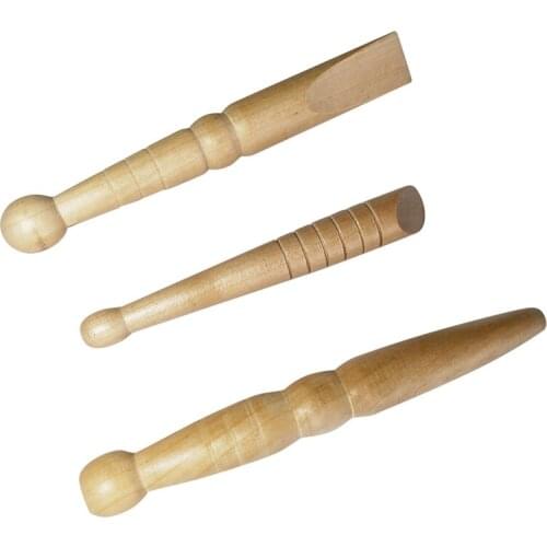 1/3Pcs Wood Body Massage Tool Foot Reflexology AcupunctureThai Massager Roller Therapy Meridians Scrap Lymphatic Health Care