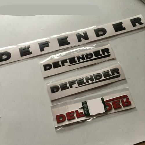 10pcs DEFENDER ABS car sticker car badge emblem car digital label Rear Label Cover Mark English letters of front Rear door