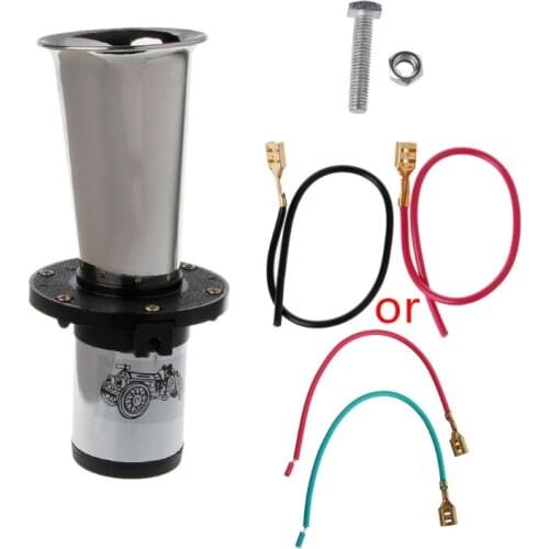 12V Antique Vintage Old Style 110DB Air Horn Klaxon Siren Air Horn Car