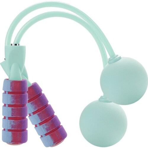 2021 Web Celebrity New Graffiti Bearing Rope Skipping Cordless Adult Fitness Equipment Indoor Silent Big Ball Style