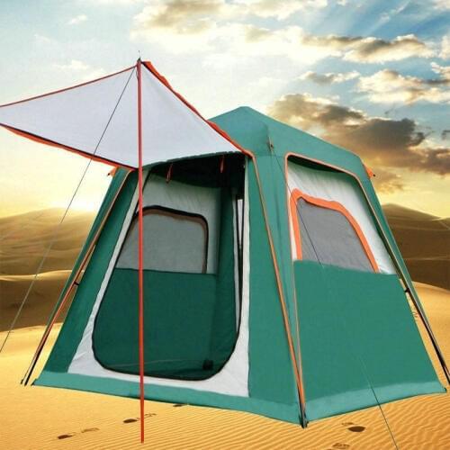 ZHUOAO 3-4 Person Automatic Double Layer 240*210*170CM Waterproof Windproof Outdoor Carpas Be Camping Camping Tent
