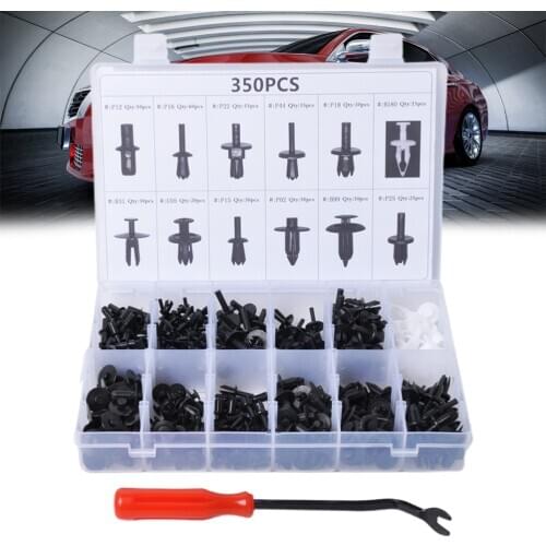 Auto Fastener Clip Vehicle Mixed Car Body Push Retainer Pin Rivet Bumper Door Trim Panel Retainer Fastener Kit Car Accessories