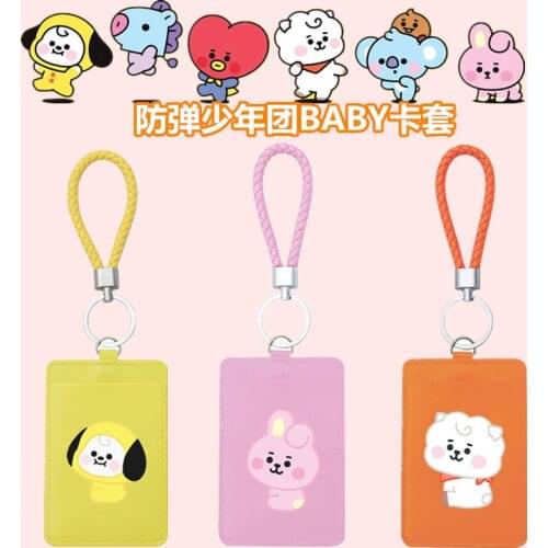 CARTOON ID Credit Bank Card Holder Students Bus Card Case Hand Rope Visit Door Identity Badge Cards Cover FOR Women Men Pendants