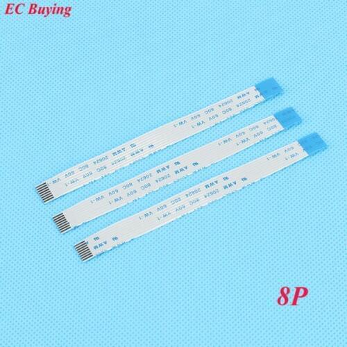 5Pcs 100mm FFC/FPC Cable 8Pin Flexible Flat Cable Reverse Direction 1.0mm Pitch