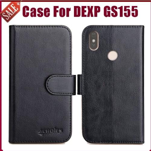 Hot Sale! DEXP GS155 Case New Arrival 6 Colors High Quality Flip Leather Protective Phone Cover For DEXP GS155 Case