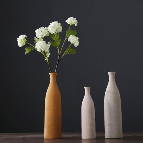 Ceramic Modern Vase for Home Decor, Handmade Geometric Decorative Vases for Mant U2JC