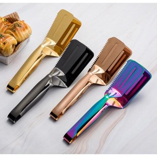 Kitchen BBQ Bread Utensil Set Barbecue Tong Fried Steak Shovel Fried Fish Shovel Clamp Kitchen Bread Meat Clamp Stainless Steel