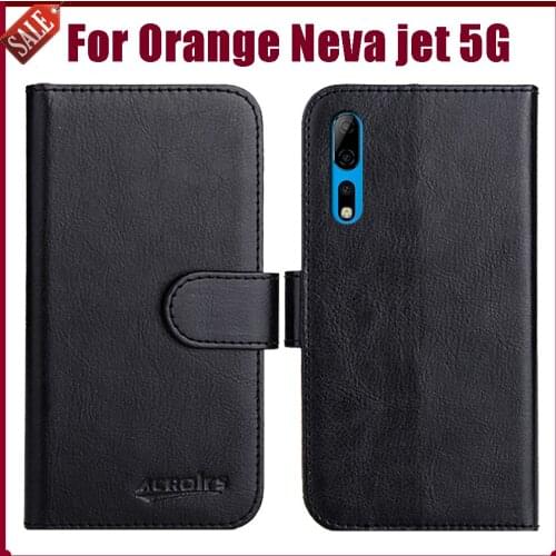 Hot! Orange Neva jet 5G Case 6.47" Fashion 6 Colors Flip Soft Leather Wallet Protective Cover For Orange Neva jet Case Phone Bag