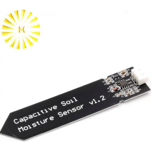 NEW ! Capacitive soil moisture sensor not easy to corrode wide voltage wire for arduino Connector