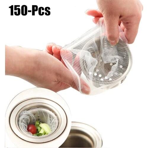 Disposable Sink Filter Mesh Kitchen Trash Bag Prevent The Sink From Clogging Filter Bag For Bathroom Strainer Rubbish Bag