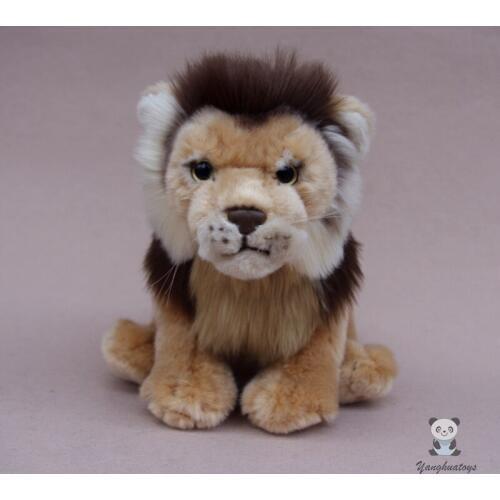 Real life African lions dolls soft stuffed plush animals toys for children birthday gifts Decoration toy shops