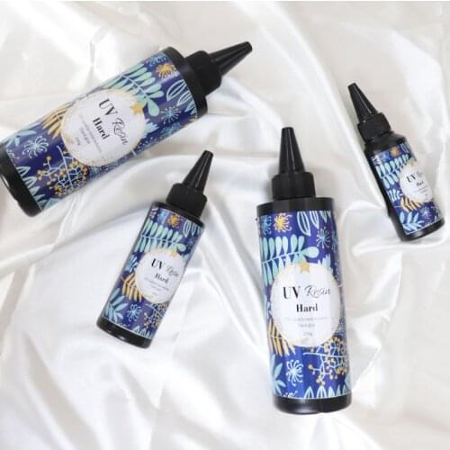 Hard UV Resin Glue Crystal Clear Ultraviolet Curing Epoxy Resin Jewelry Making 87HC