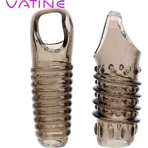 VATINE 2pcs Penis Ring Silica Gel Cock Ring Delayed Ejaculation Penis Enlargement Sex Toys For Men Chastity Reusable