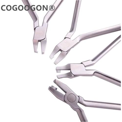 1Set/4pcs Dental Orthodontic Aligner Pliers Thermal Forming Invisable Brace Vertical /Horizontal Level/Tear Drop/Hole Punch