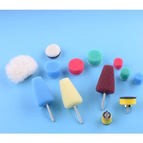 1 Set Car Colorful Buffing Polishing Cleaning Sponge Wheel Pad Tool Fit for Drill Accessories