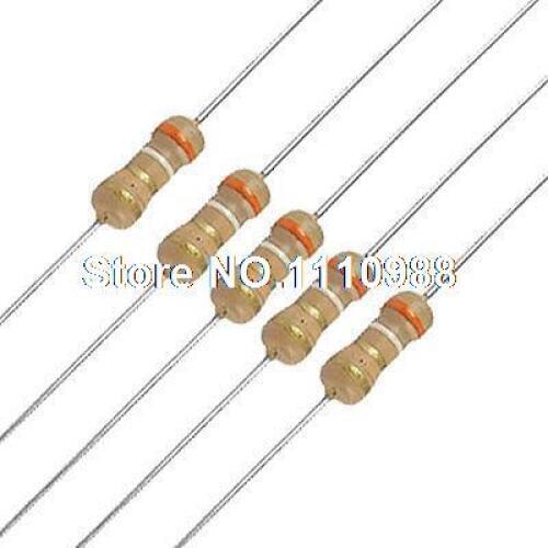 100 x Resistors 3.9 ohm OHMS 1/4W 250V 5% Carbon Film