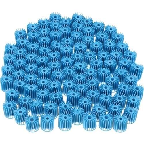 100Pcs Blue Filtration Aquarium Fish Tank Filters Small Bio-balls Media 15mm