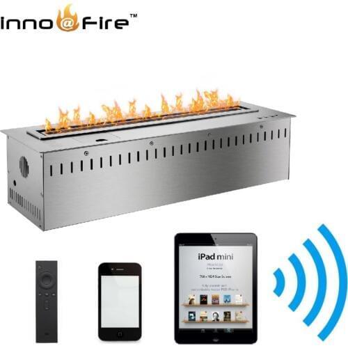 On sale 24 inch Bio ethanol fireplace burner for home decoration smart control