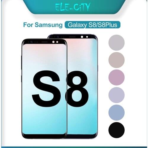 AMOLED For Samsung Galaxy S8 S8Plus AMOLED Display With Touch Screen Digitizer Assembly Replacement NO Dead Pixel Brand New