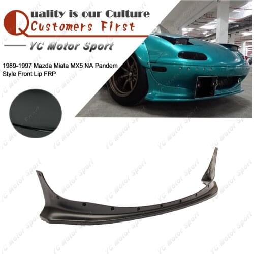 Car Accessories FRP Fiber Glass NA PD Style Front Lip Fit For 1989-1997 Miata MX5 Front Lip Splitter Car-styling
