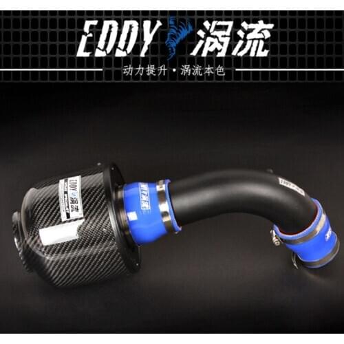 Eddy Carbon Fiber Car Cold Air Filter+Turbo Induction Pipe for Benz E200 260 E-Class GLA SLK200 1.6 1.8T 2.0T Air Intake System