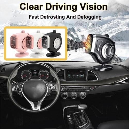 Car Heater 12V 150W Electric Heater Heating Cooling Fan Portable Windshield Anti-fog Demister Defroster Auto Electric Heater