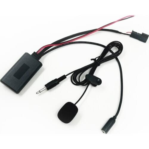 Biurlink 12V Car Audio bluetooth 5.0 HIFI Cable Microphone Handsfree Kit Adaptor For For BMW E54 E39 E46 16:9 Navigation Screen