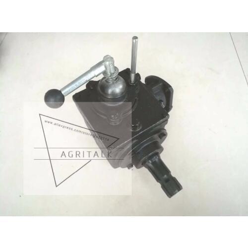 Side power take-off transfer for taishan small sized tractor, Power Retraction Gearbox on a Taishan-12 type belt drive
