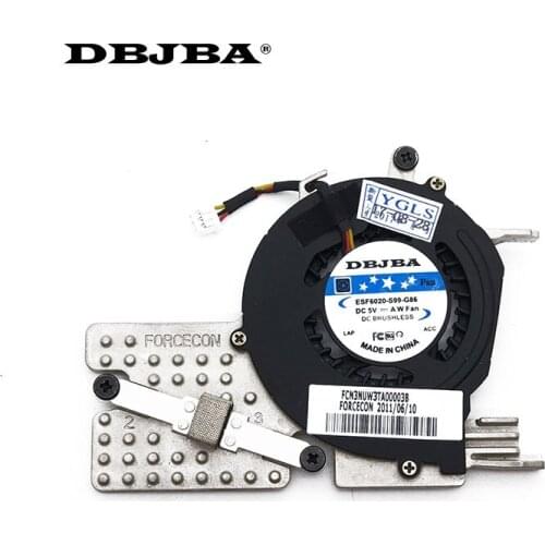 Laptop CPU Cooling fan For hp MINI 210 210-1100 210-1000 210-1033VU DFS300805M10T F91R DC5V Fan